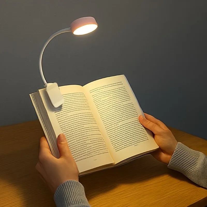 1pc USB Charging Adjustable Reading Light -3 Color Modes, Eye Protection LED, Portable Book Night Light, Office Study Supplies Oasis Select