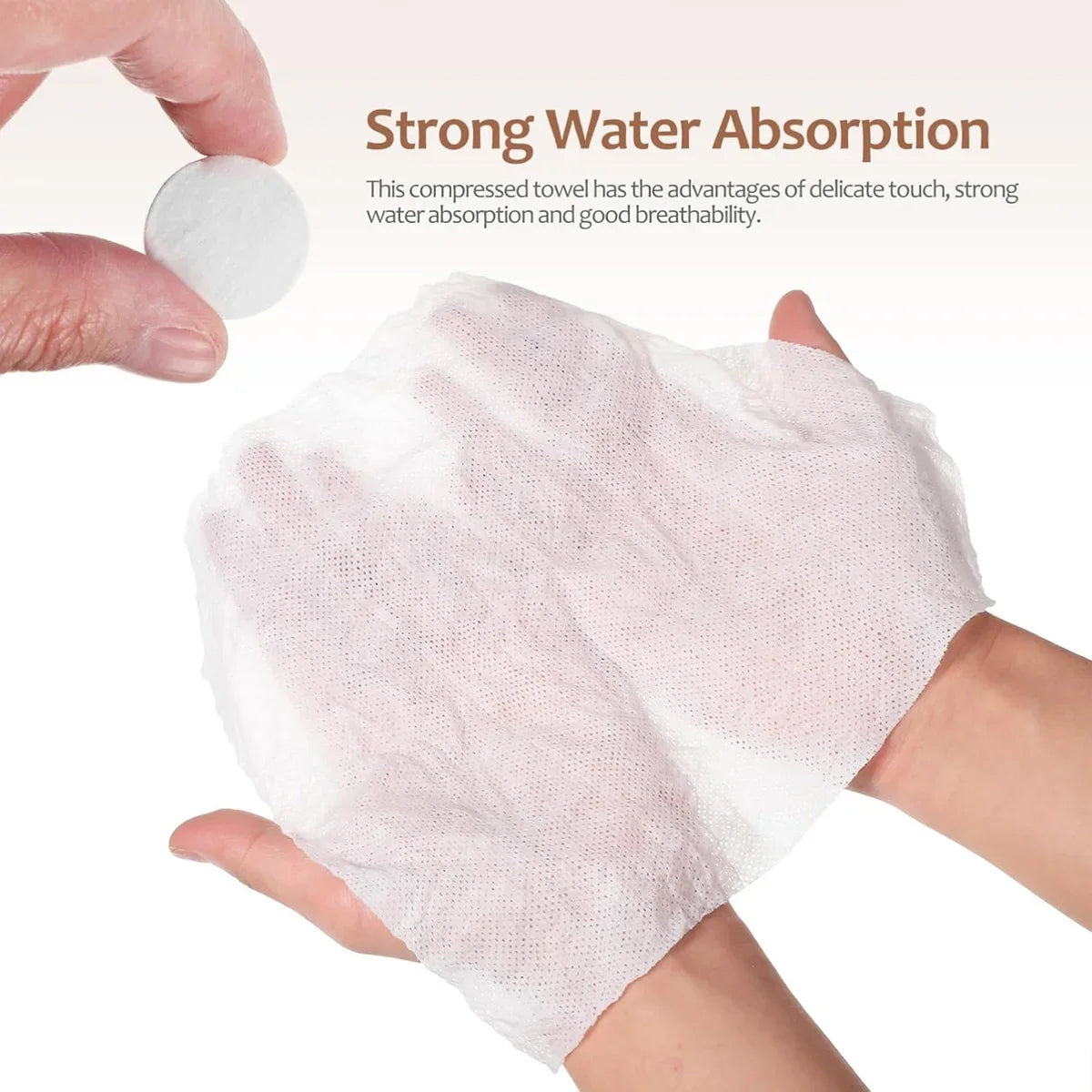 Compressed Towel Disposable Portable Face Towel Cotton Coin Tissue Suitable For Travel Camping Hiking Sports Beauty Salons Oasis Select
