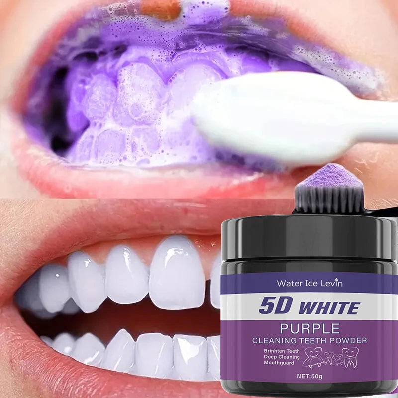 Purple Tooth Cleaning Powder – Sulfate-Free Teeth Whitening Teeth Whitening Powder Oasis Select