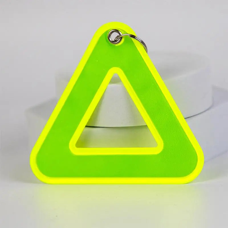 Triangle Reflective Safety Pendant for Student Backpack, High Visibility Reflective Tag for Night Walking Cycling Oasis Select