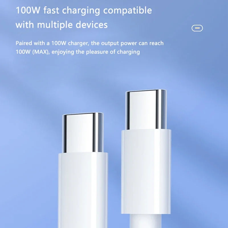 PD 120W USB C to USB Type C Cable Fast Charge Data Cable For Huawei Samsung Xiaomi Macbook iPad Data Line Type C To Type C Oasis Select