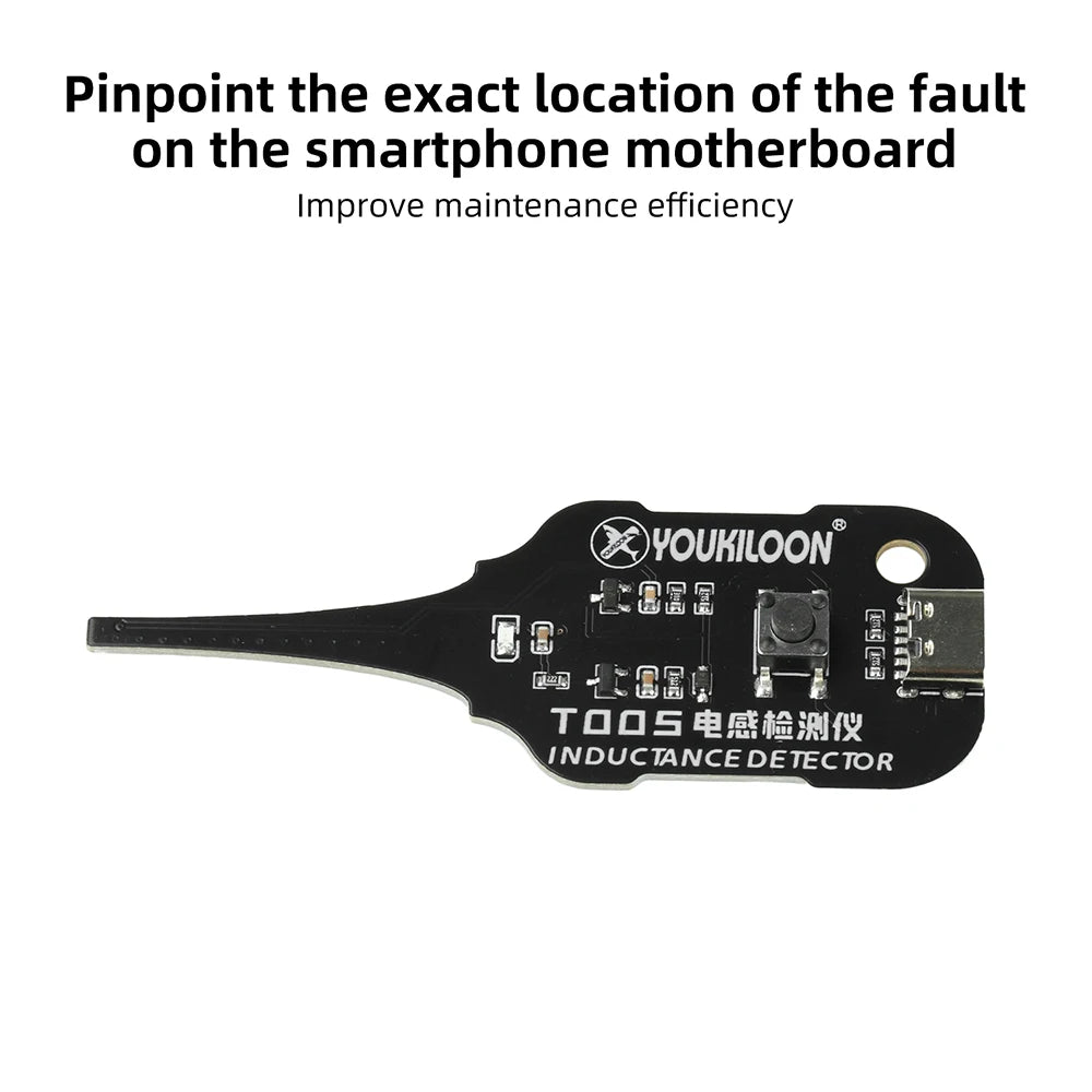 Type-C Inductance Tester Electromagnetic Non-Contact Fault Detection for Phones PCB Motherboard Repair Diagnostics Tool Oasis Select