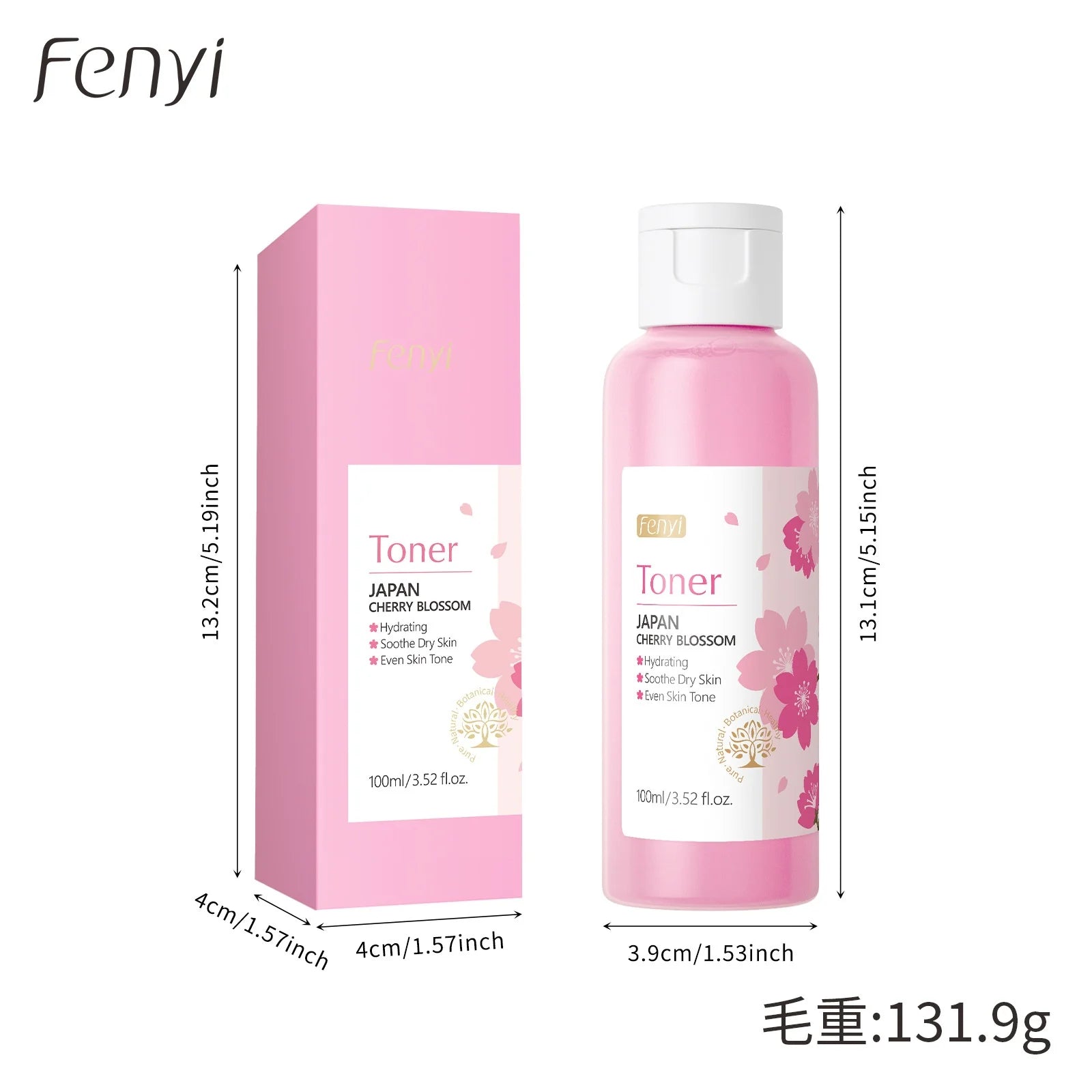 LAIKOU Cherry Blossom Toner 100ml – Hydrating & Oil Control
