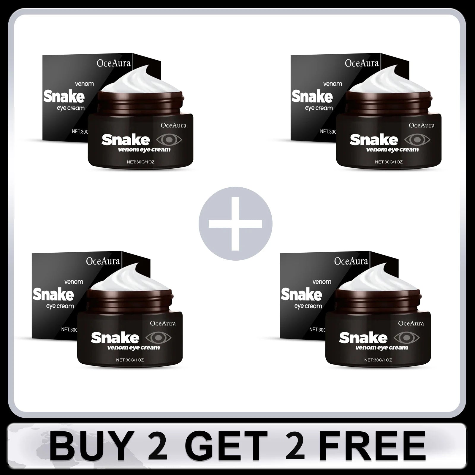 OceAura Snake Venom Eye Cream – Firm, Lift & Brighten 30g