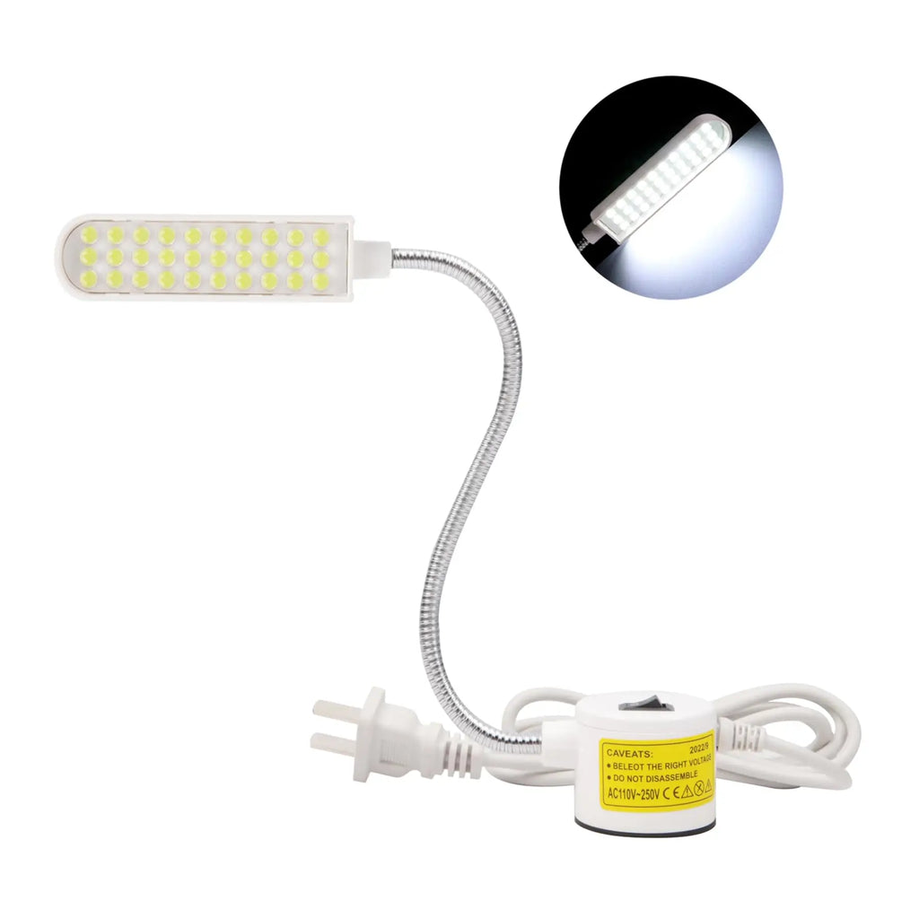 10/30LEDs Sewing Machine Light LED Portable Work Light,Flexible Gooseneck Lampe with Magnetic Base for Workbench Lathe Oasis Select 30LEDs