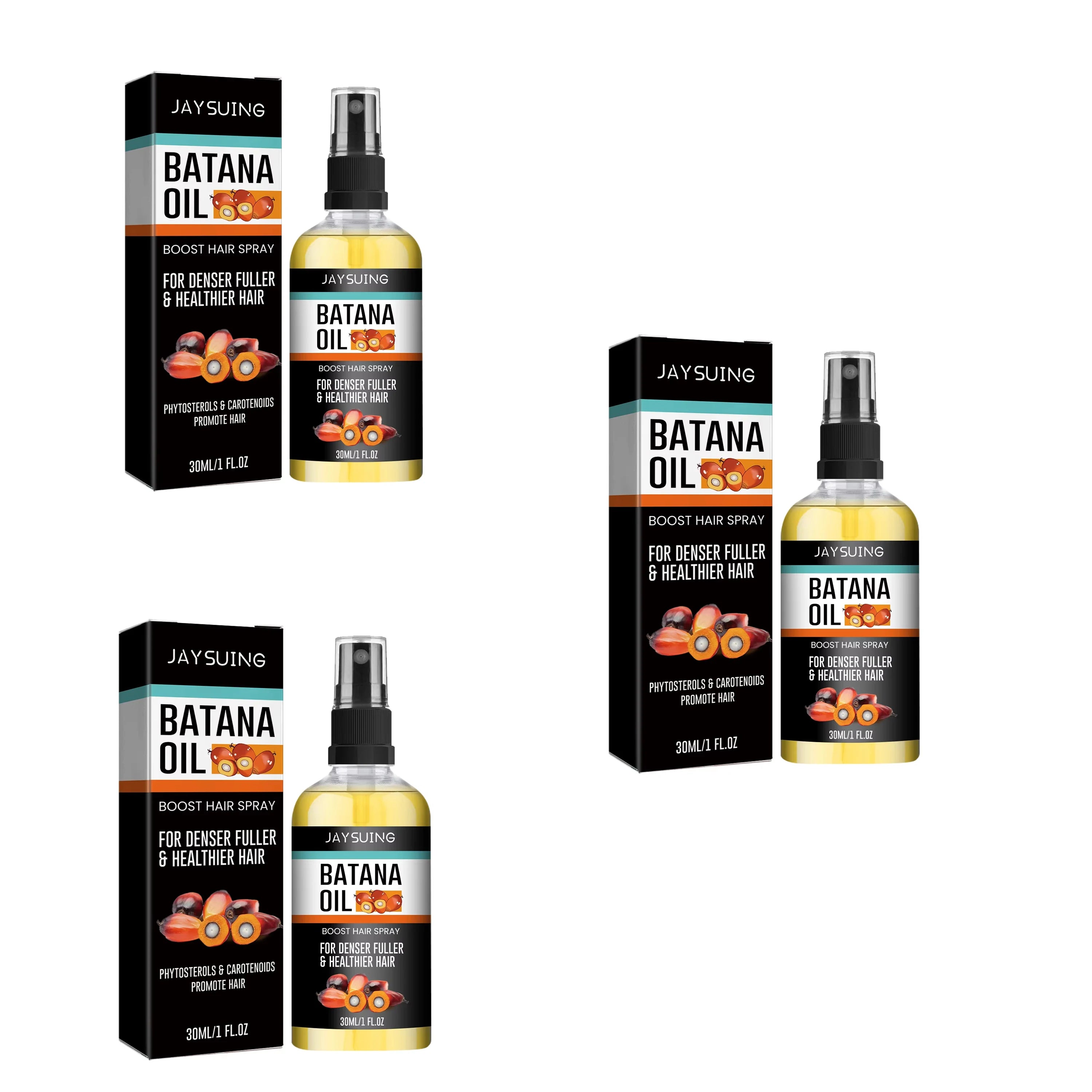 Batana Oil Hair Growth Spray – Anti Hair Loss Treatment 30ml Hair Growth Spray Oasis Select 3pcs