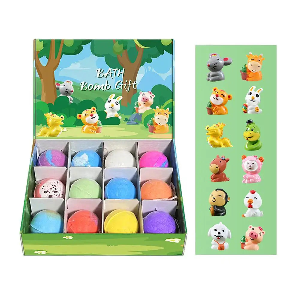 12-Piece Surprise Toy Bath Bombs – Natural Oils & Mega Bubbles Bath Bomb Gift Set Oasis Select C