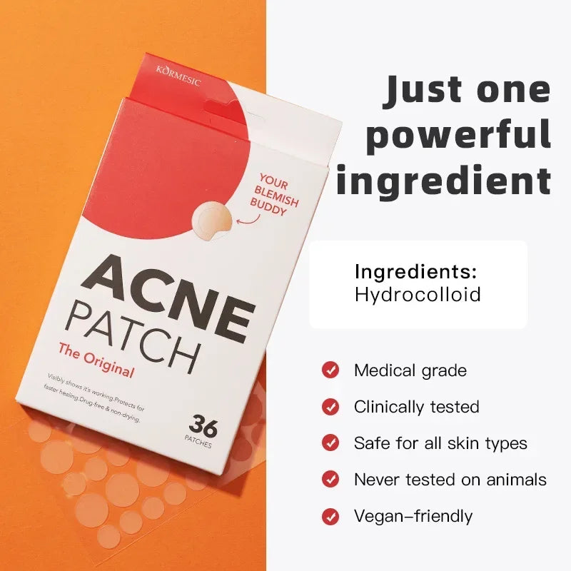 20/36pcs Acne Patches Hydrocolloid Invisible Pimple Patch for Face Fast Healing Spot Treatment Stickers for Overnight Makeup Oasis Select