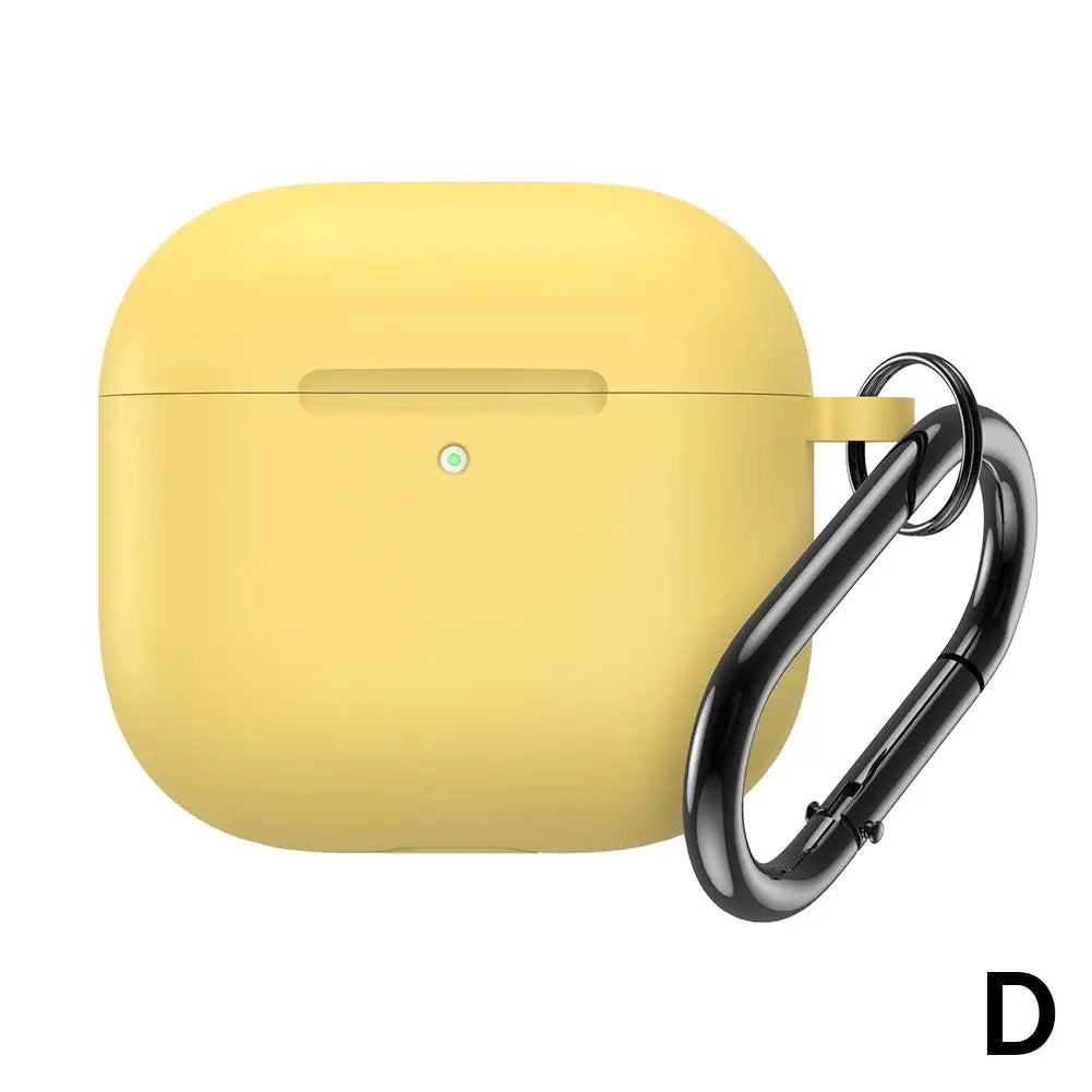 Silicone Case for AirPods 4 – Soft Protective Cover + Clip