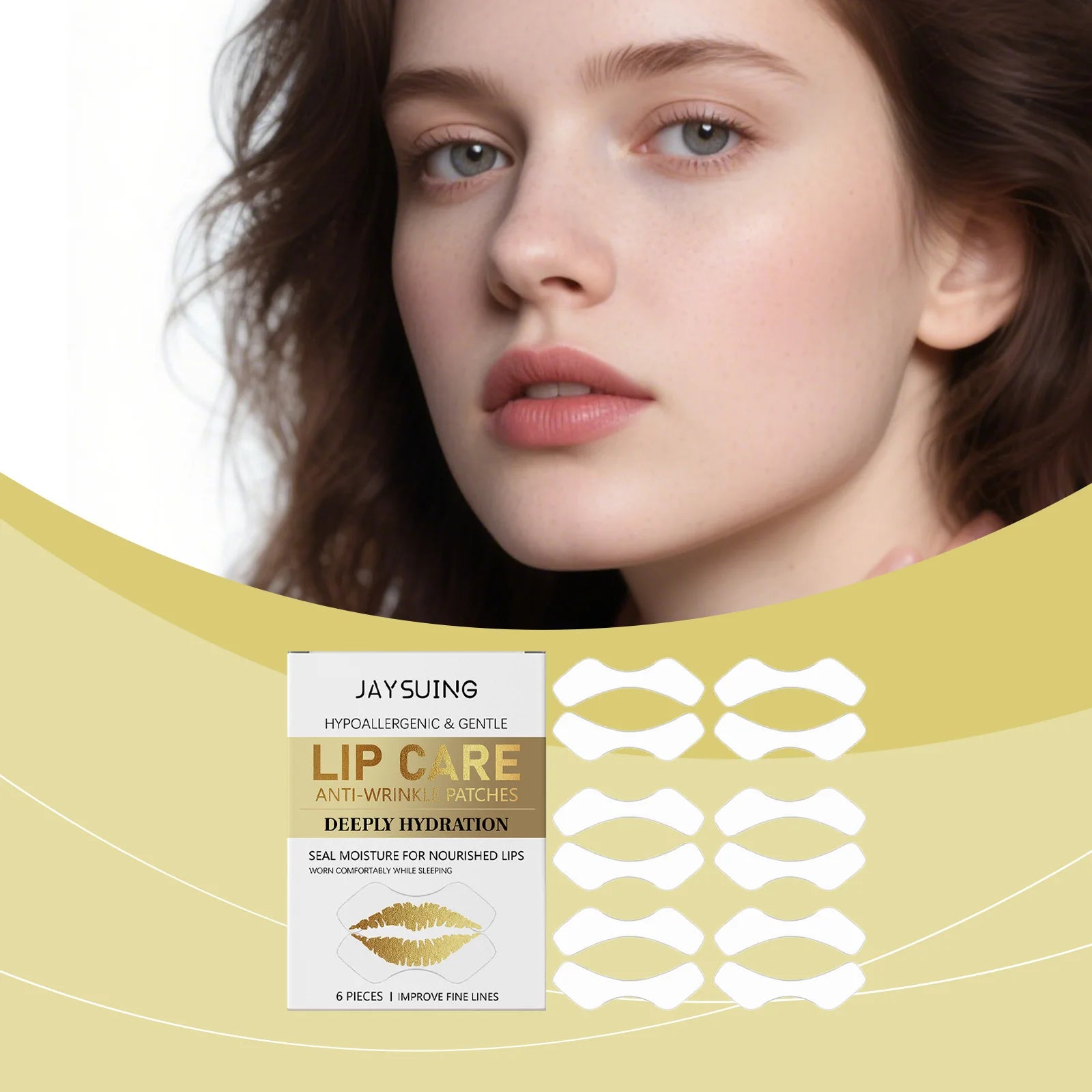 Hyaluronic Acid Nourishing Lip Mask Improve Fine Lines Reduce Dead Skin Long-Lasting Hydration Gentlees Dudu Lip Care Patches Oasis Select
