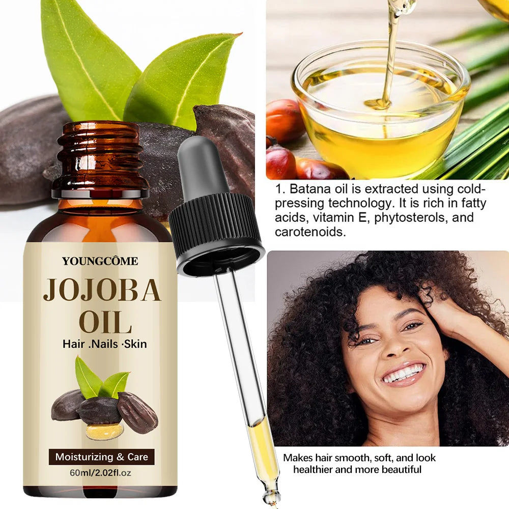 Organic Jojoba Oil, Pure Moisturizing Oil For Face, Hair, Skin Nails | Natural Cold Pressed Hexane Free Carrier Oil Hair Relaxer Oasis Select