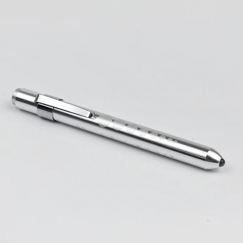 Multi Functional Scale Pen Light LED Pen Flashlight Nurse Pen Light Pupil Oral Examination White Light Medical Lighting Oasis Select Silvery White light China Mainland