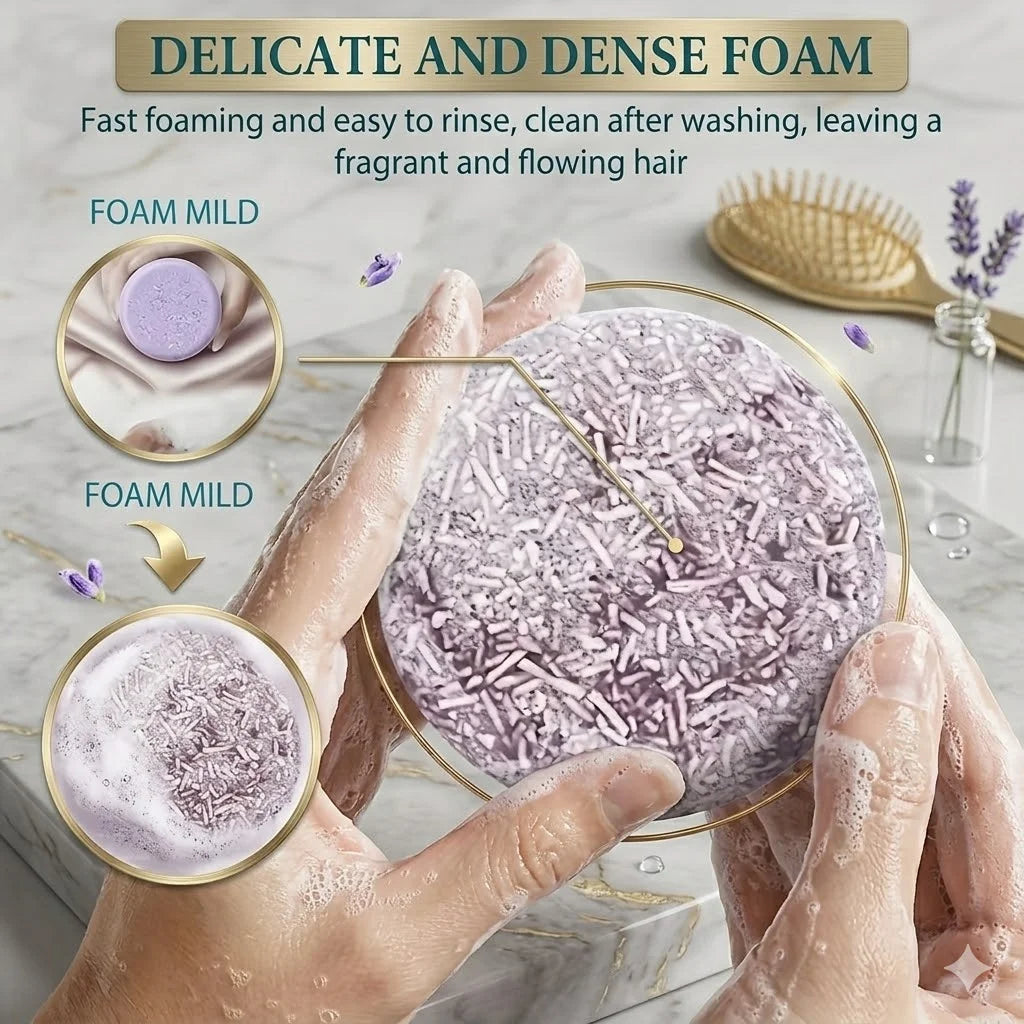 Biotin-enriched collagen shampoo bar provides hydration and nourishment, deeply nourishes the scalp, cleans gently, and protects Oasis Select