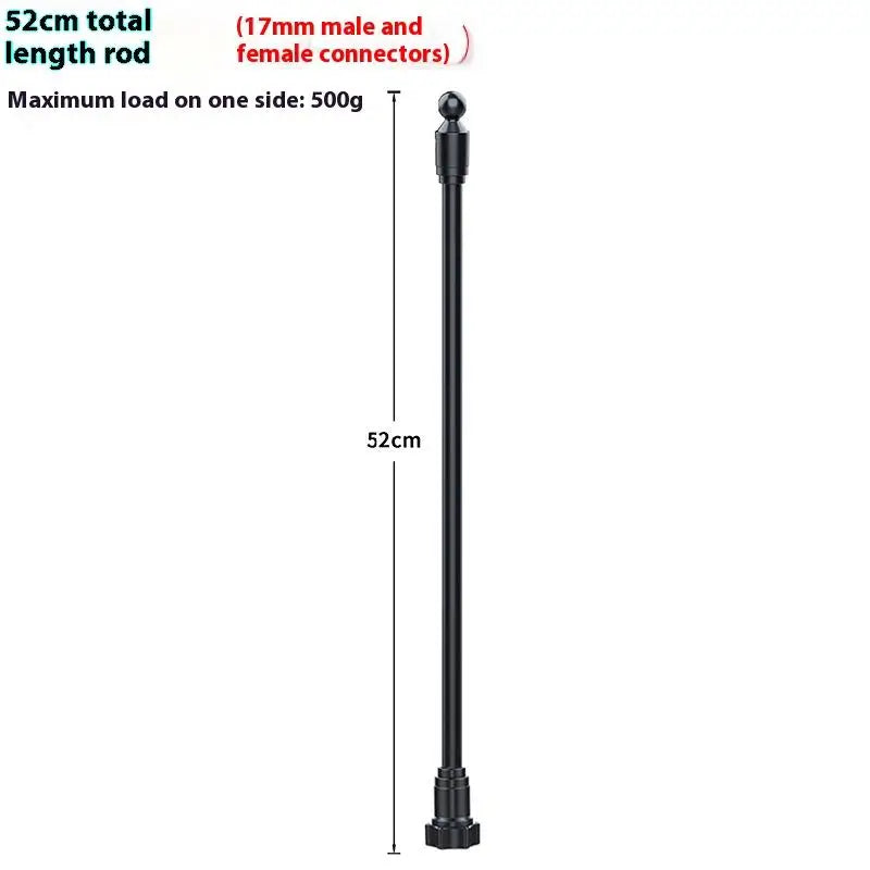 1Pcs 360 Degree Rotating Arm Flexible Adapters For Car Vent Dashboards Phone Holder 17mm Ball Mount Extension Adapter Oasis Select 52CM
