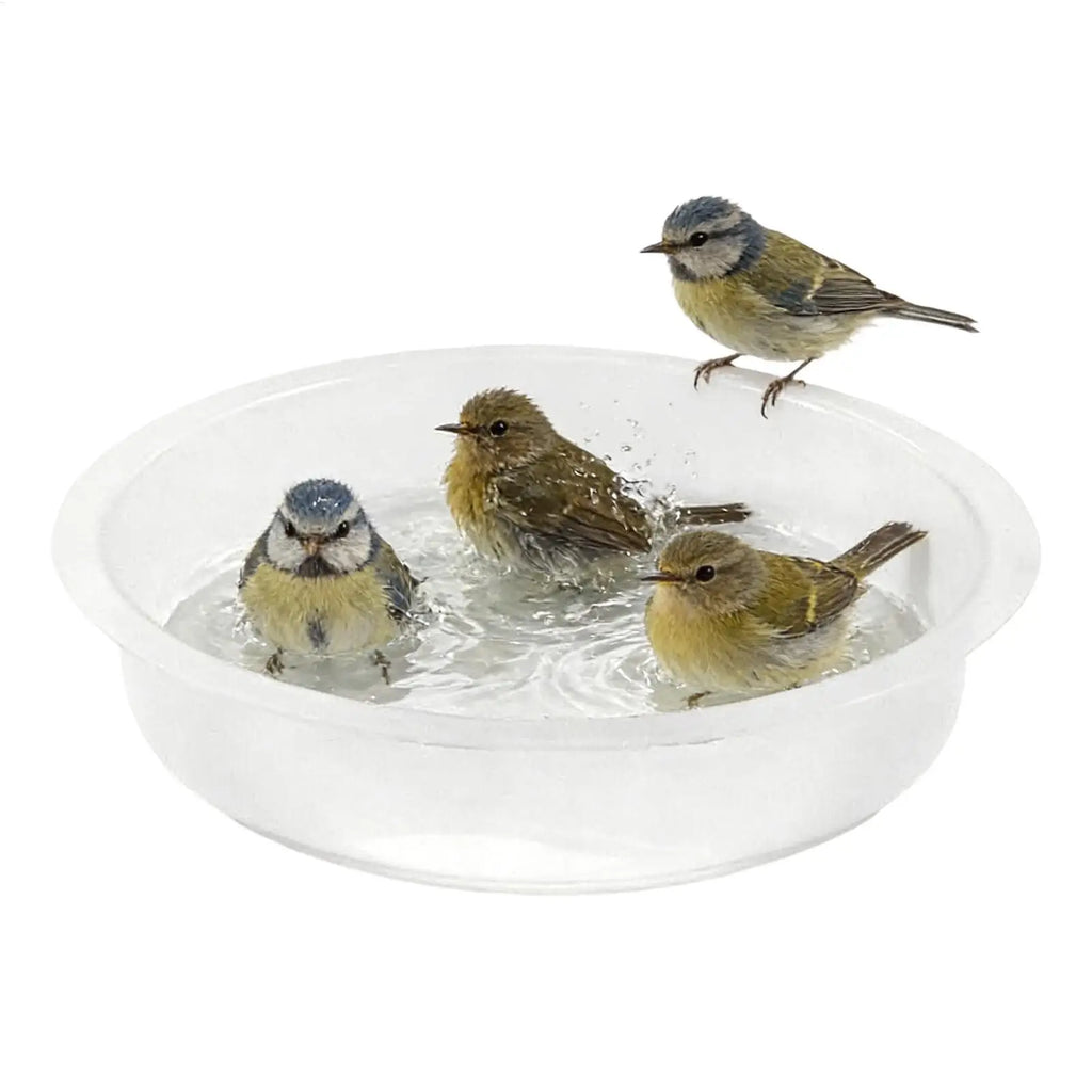 Round Treat Bowl Bird Feeder Tray Bird Feeding Tray Replacement for Sparrow Finch Lovebird Garden Park Courtyard Terrace Outdoor Oasis Select