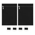 2Pcs Sew In Zipper Pocket Anti Theft Hidded Pocket For Jacket Pants Travel Hiking Sports Wear DIY Craft Security Pockets Oasis Select Black 2Pcs