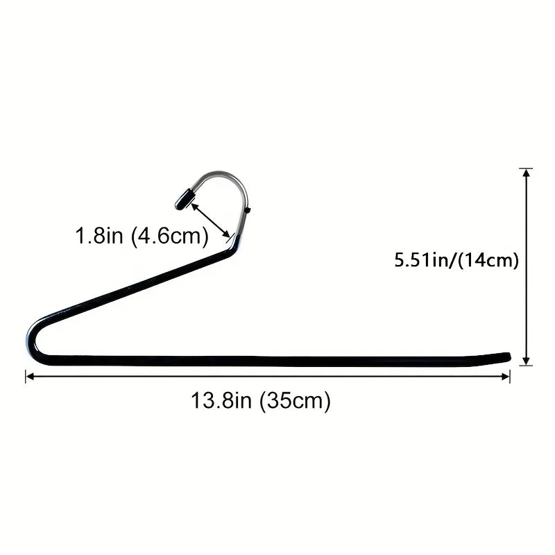 10pcs Z-Shaped Trouser Rack Goose Type Pants Rack Multi-function Pants Jeans Storage For Household Products Clothes Rack Hanger Oasis Select