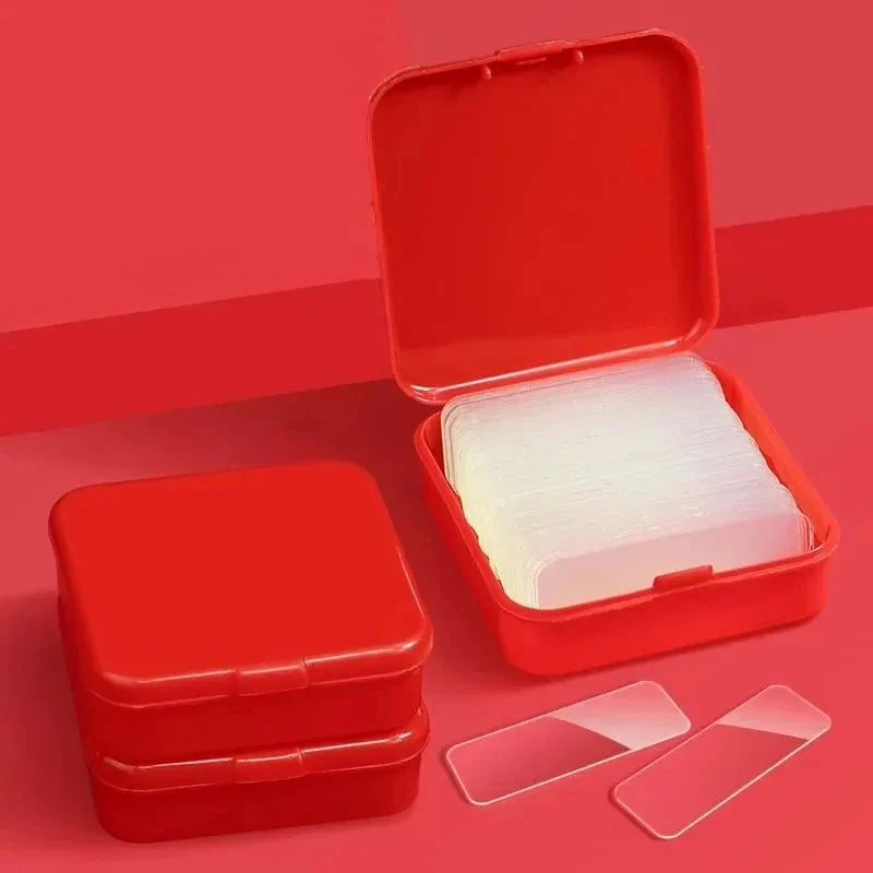 2/6/12box No Trace Reusable Double Sided Adhesive Tape Removable Transparent Nano Tape Waterproof Wall Stickers Reusable Tape Oasis Select