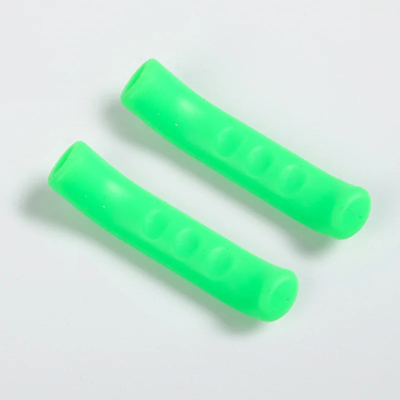 1/2Pair Bicycle Brake Handle Protection Cover Mountain Road Bike Brake Lever Protection Anti Slip Gel Sleeve Cycling Accessories Oasis Select 1pairs Green