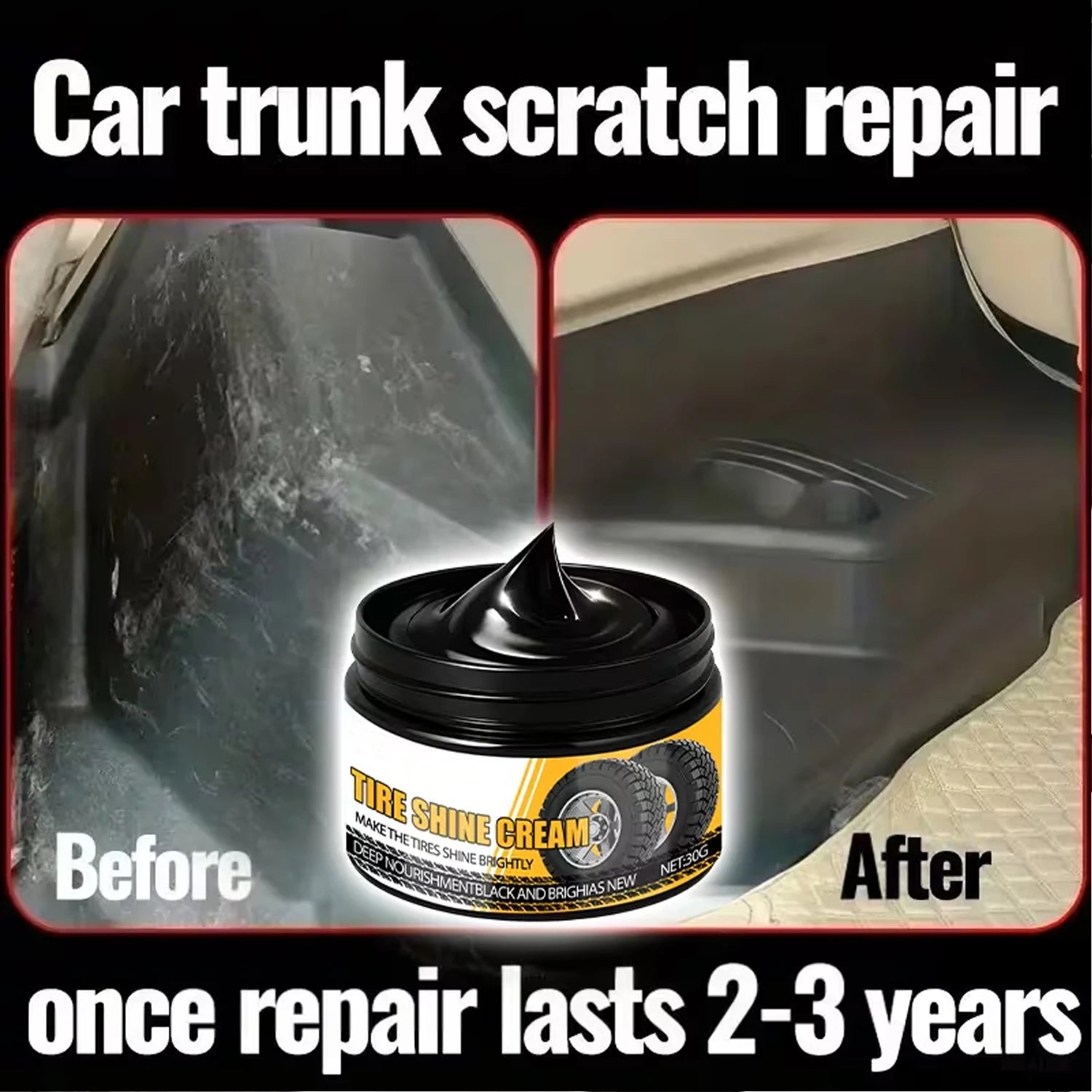 Nano Car Interior Wax – Plastic Renewal, Tire Shine & Protector