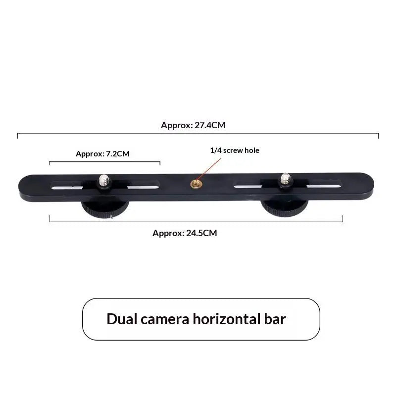 Flash Bracket Tripod with 2 Hot Shoe Adapters for DSLR