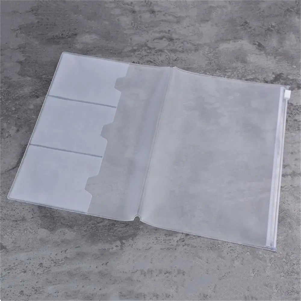 PVC Zipper Bag for Midori Travelers Notebook Journal Planner Accessory Card Holder Storage Standard/Pocket/Passport Oasis Select 210x140mm