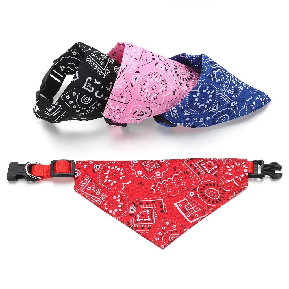 Adjustable Triangular Bandage For Pet Dog Cat Washable Scarf Bandana Collar Bibs Cat Neck Decor Birthday Party Dress Up Oasis Select