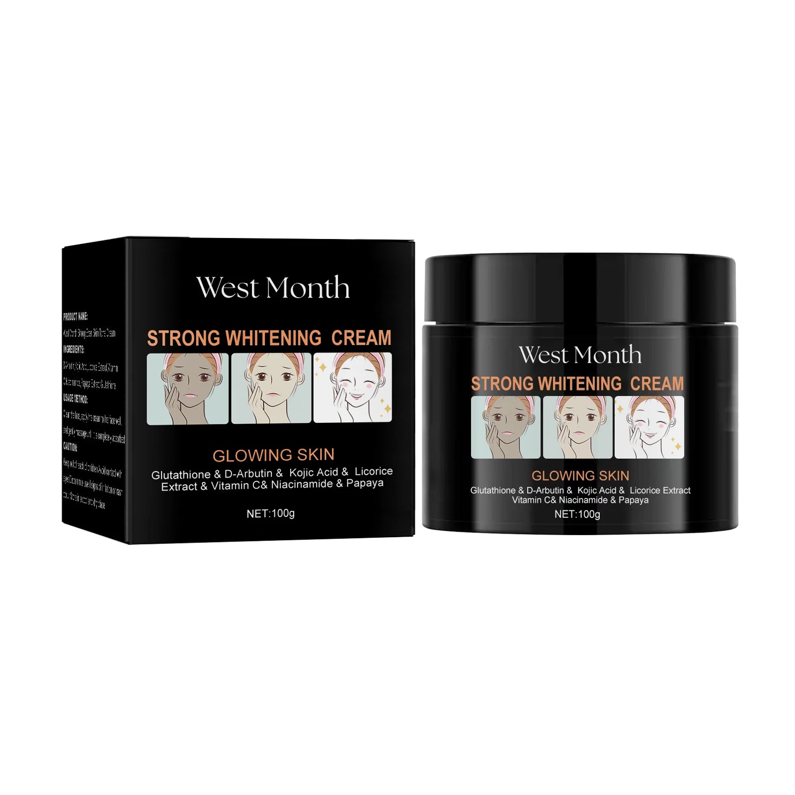 Firming Lifting Face Cream Remover Melanin Correcting Lightening Brightening Fade Pigmentation Moisturizing Skin Care Product Oasis Select 100g boxed