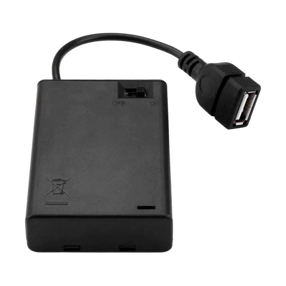 2/3/4/6/8 Slot AA Battery Case 3V/4.5V/6V/9V/12V AA Battery Holder AA Box AA Battery Storage Case With USB Oasis Select