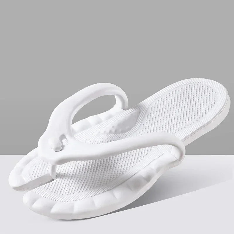 Foldable Portable Slippers for Travel Men Women Anti Slip Lightweight Flip Flops for Swimming Shower Beach Hotel Gym Use Oasis Select 44-45 White