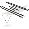 1-set Large Outdoor Umbrella Fixing Straps,Windproof Fastening Belts, Adjustable Black Cantilever Parasol Wind Locks,for Garden Oasis Select 1 set