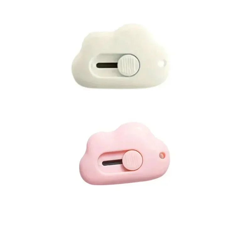 Cute Rabbit Cloud Color Mini Portable Practical Knife Paper Cutting Machine Paper Cutting Machine Razor Blade Office Stationery Oasis Select 2pcs mixed