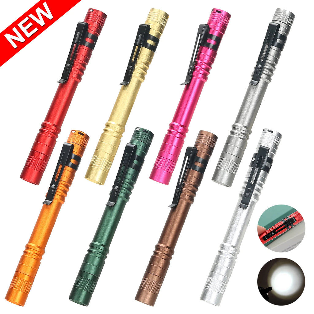 Mini LED Pen Light Flashlight 500LM | Camping & EDC Torch