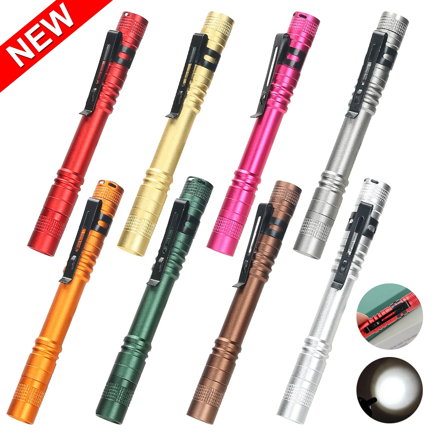 Mini LED Pen Light Flashlight 500LM | Camping & EDC Torch