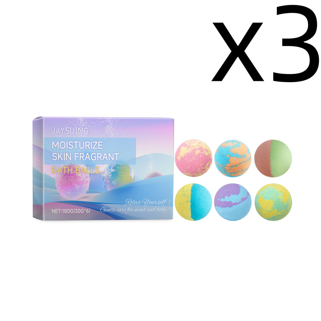 Aromatherapy Bath Bombs Set – 6 Pack Moisturizing Fizz Balls Bath Bombs Set Oasis Select 6pcs Boxed X 3PCS