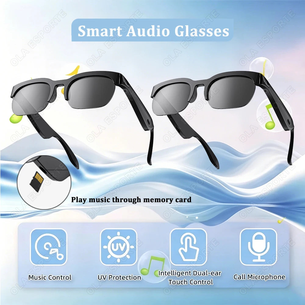 AI Smart Glasses – Bluetooth, Translation, Music & Calling