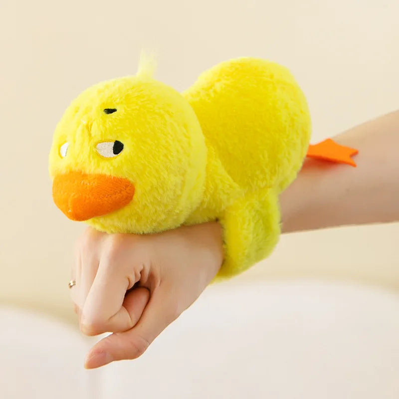 Panda Tiger Papa Ring Bracelet Plush Toy Arm Decoration Doll Curtain Rope Gift Oasis Select Yellow Duck 20cm
