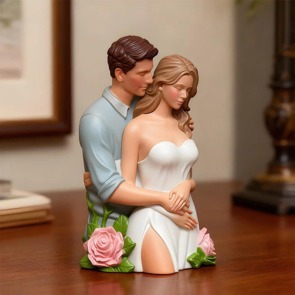 Romantic Valentine's Day Couple Candle Mold, 3D Angel Couple, Easy To Demould DIY Aromatherapy Craft Tools Oasis Select
