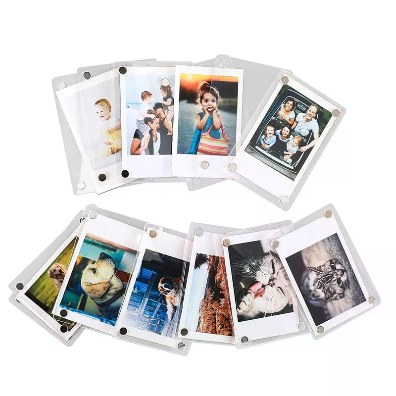 Acrylic Fridge Magnetic Frame Double Sided Refrigerator Magnet Picture Frame Fridge Photo Frame Clear Display Home Decoration Oasis Select