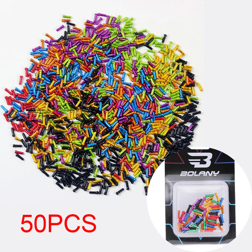 50pcs Bike Bicycle Brake Shifter Inner Cable Tips Wire End Cap Crimps For Bicycle Brake Cables And Shift Cables Oasis Select A