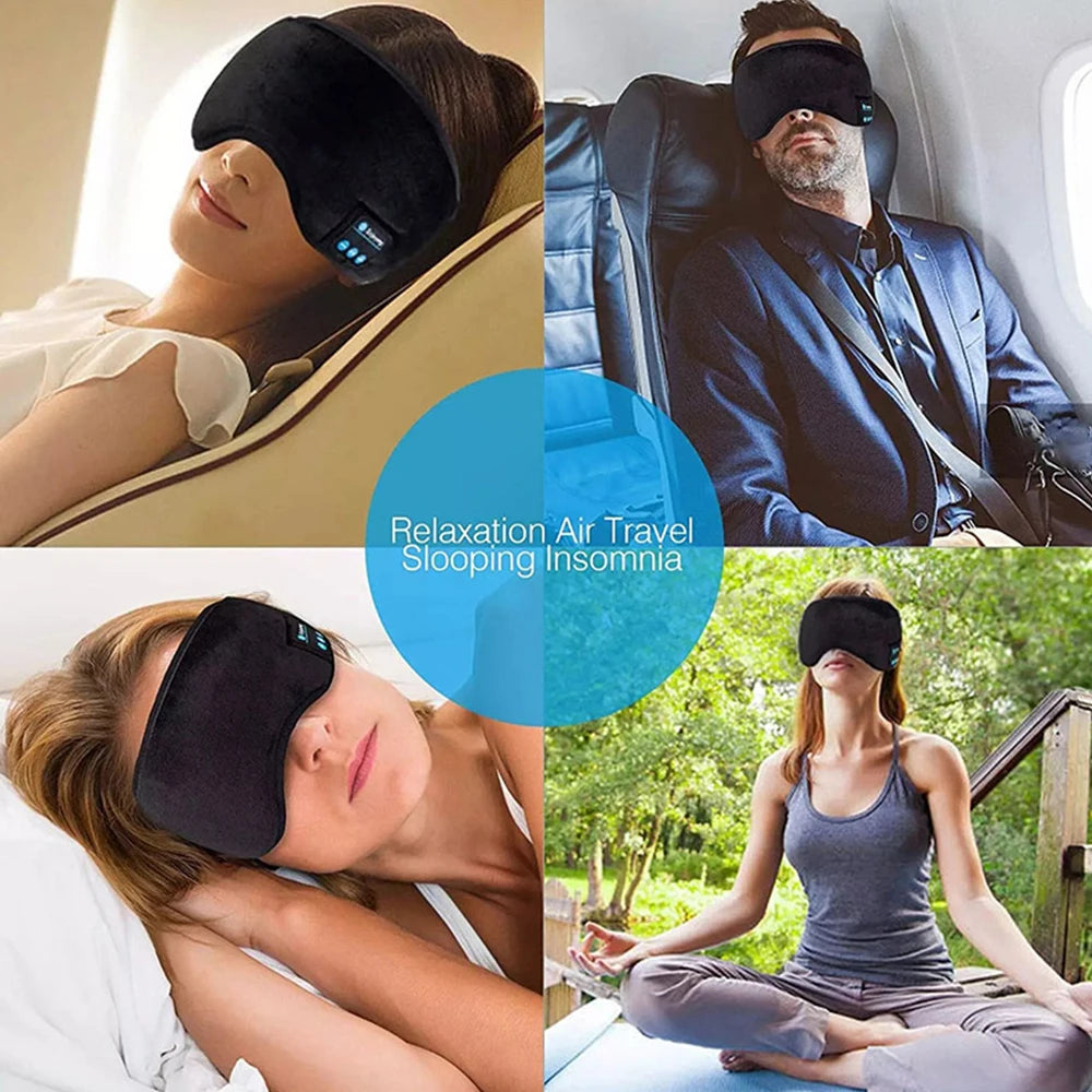 Fone Bluetooth Earphones Sports Sleeping Headband Elastic Wireless Headphones Music Eye Mask Wireless Bluetooth Headset Headband Oasis Select
