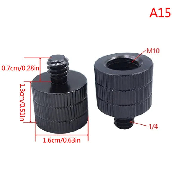 1/4 to M4 M5 M6 M8 M10 Conversion Screw 3/8" Male to Female Thread Screw Mount Adapter Standard for Projector Tripod Oasis Select A15