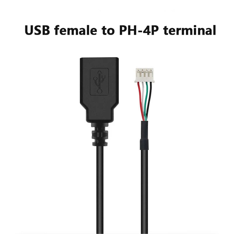 New Sale 1Pc USB To 4P Cable 4P MX1.25 Female To USB 2.0 Terminal Data Female/ Male Cable USB to 4 Pin Data Cable Oasis Select