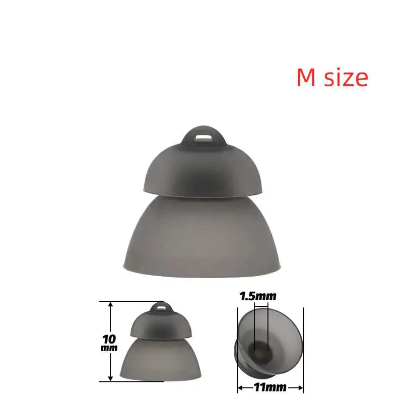 1PCS Phonak Power 4.0 Sizes Double Power Eartips Dome Compatible To Phonak New Hearing Aids Size 10mm 11.5mm 13mm Oasis Select M SIZE