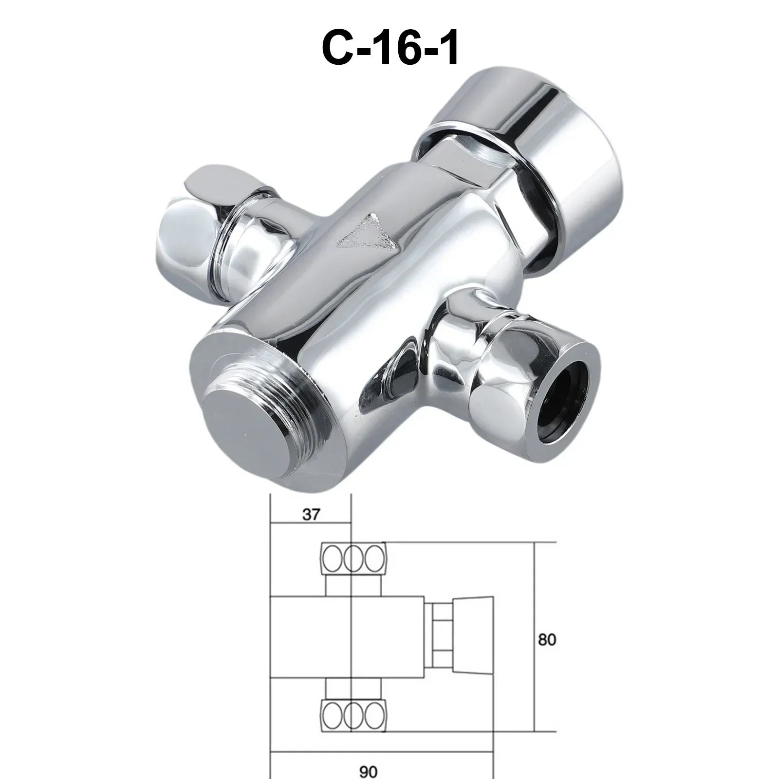 Exposed Shower Valve Chrome Shower Valve Commercial Use Easy Installation Sturdy Brass Construction For Gyms For Pools