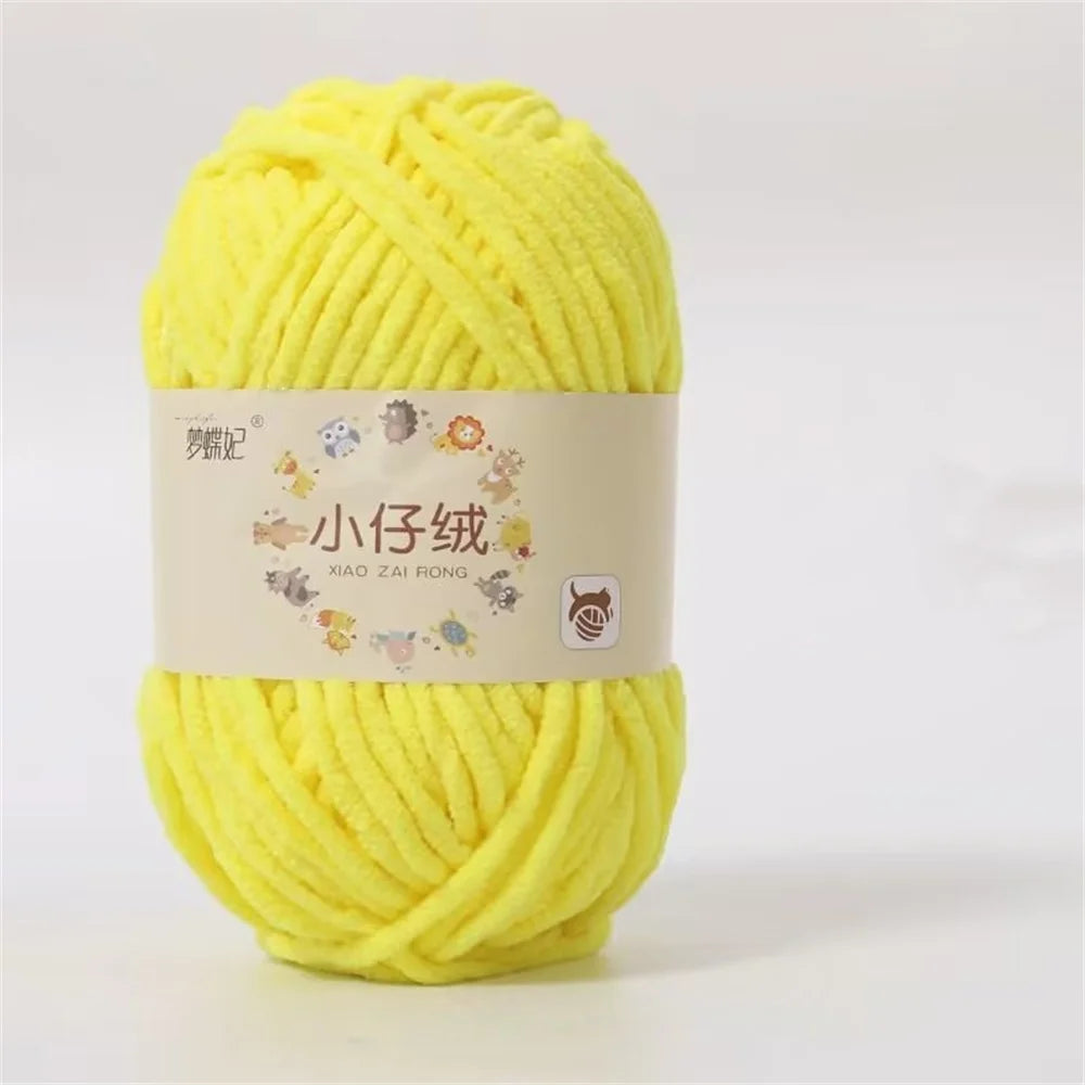 50g Milk Cotton Chunky Yarn – Soft Velvet Knitting & Crochet