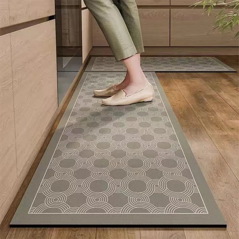 Diatomaceous Mud Kitchen Floor Mat Super Absorbent Doormats Bathroom Pad Anti-Slip Kitchen Mats Wipeable Wash Long Strip Carpet Oasis Select 04 40x60cm