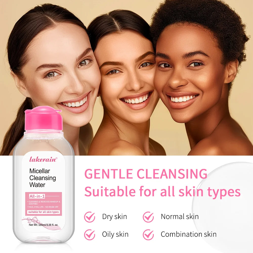 All in One Cleansing Water Deep Makeup Remove Sensitive Soothes Vegetarian Non-stimulating Cleaning Hydrate Cleansing Products Oasis Select