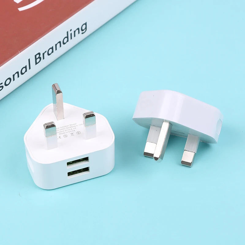 Universal UK Plug 3 Pin Wall Charger Adapter With 1/2 USB Ports Charging Charging Charger Oasis Select