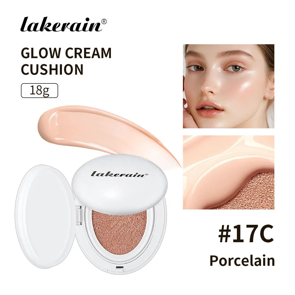 Semi-matte CC Cream Cushion Natural Concealer Whitening Long-lasting Creamy Texture Foundation Face Base Makeup Cosmetics Oasis Select White 17C
